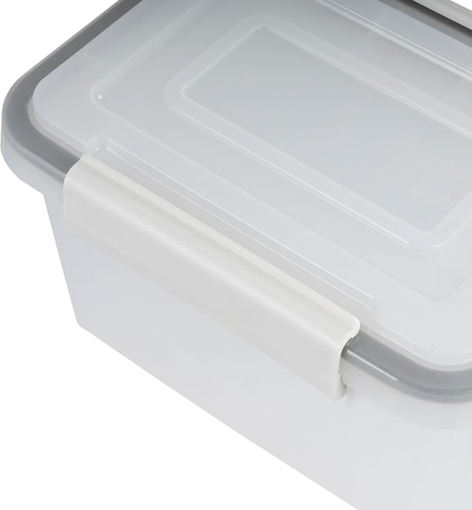 IRIS USA 4" x 6" |Made in USA| WeatherPro Photo Storage Box and Picture Containers, 7 Inner Cases for Tasks, Stickers, Ephemera, & Flashcards - Clear