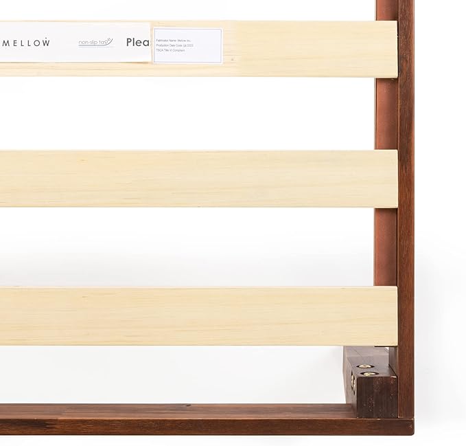 Mellow Naturalista Classic 12-Inch Solid Wood Platform Bed | Wooden Slats
