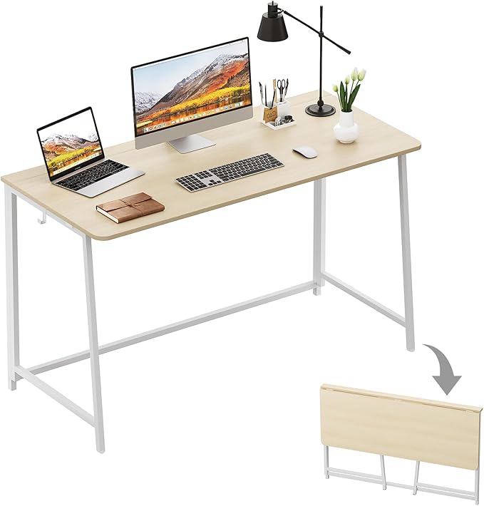 WOHOMO Folding Desk, Small Foldable Desk 47.2"