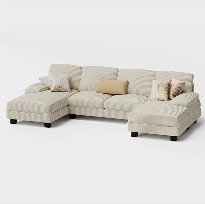 Furmax Sectional Couches for Living Room, U-Shaped Sofa Couch