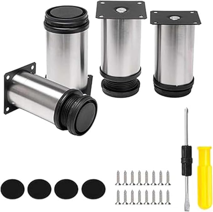 4 Pack Furniture Legs 2 Inch Patas Para Muebles Adjustable Furniture Feet