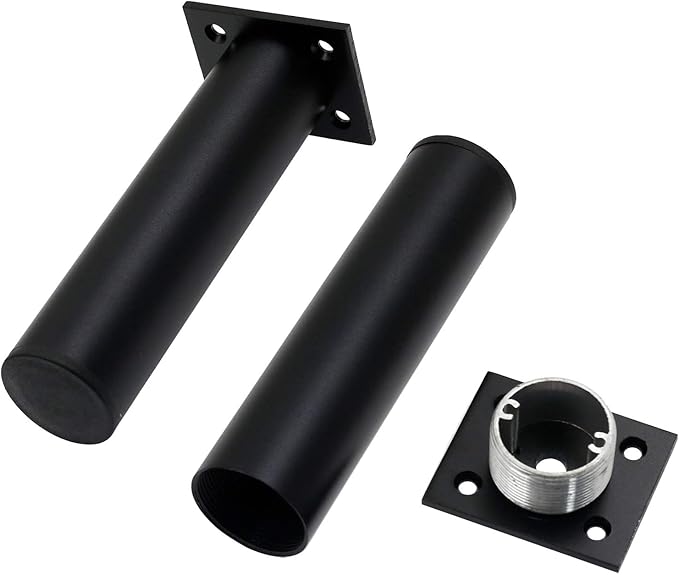 4 Pack Adjustable Furniture Legs Round 1.5" Dia Thickened Aluminum Alloy Sofa