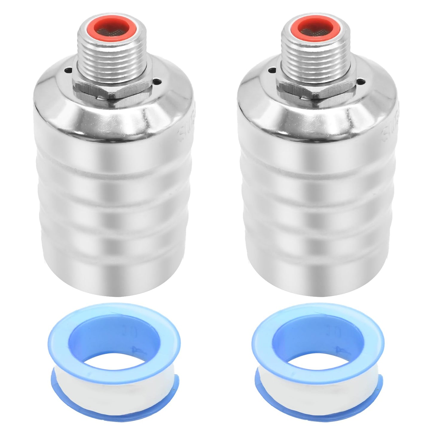 VIKKSAER 2Pcs 1/2" Auto Water Level Control Float Valve, 304 Stainless Steel, Automatic Water Level Controller for Water Tanks, Fish Ponds, Livestock Troughs, Hydroponics, Pool