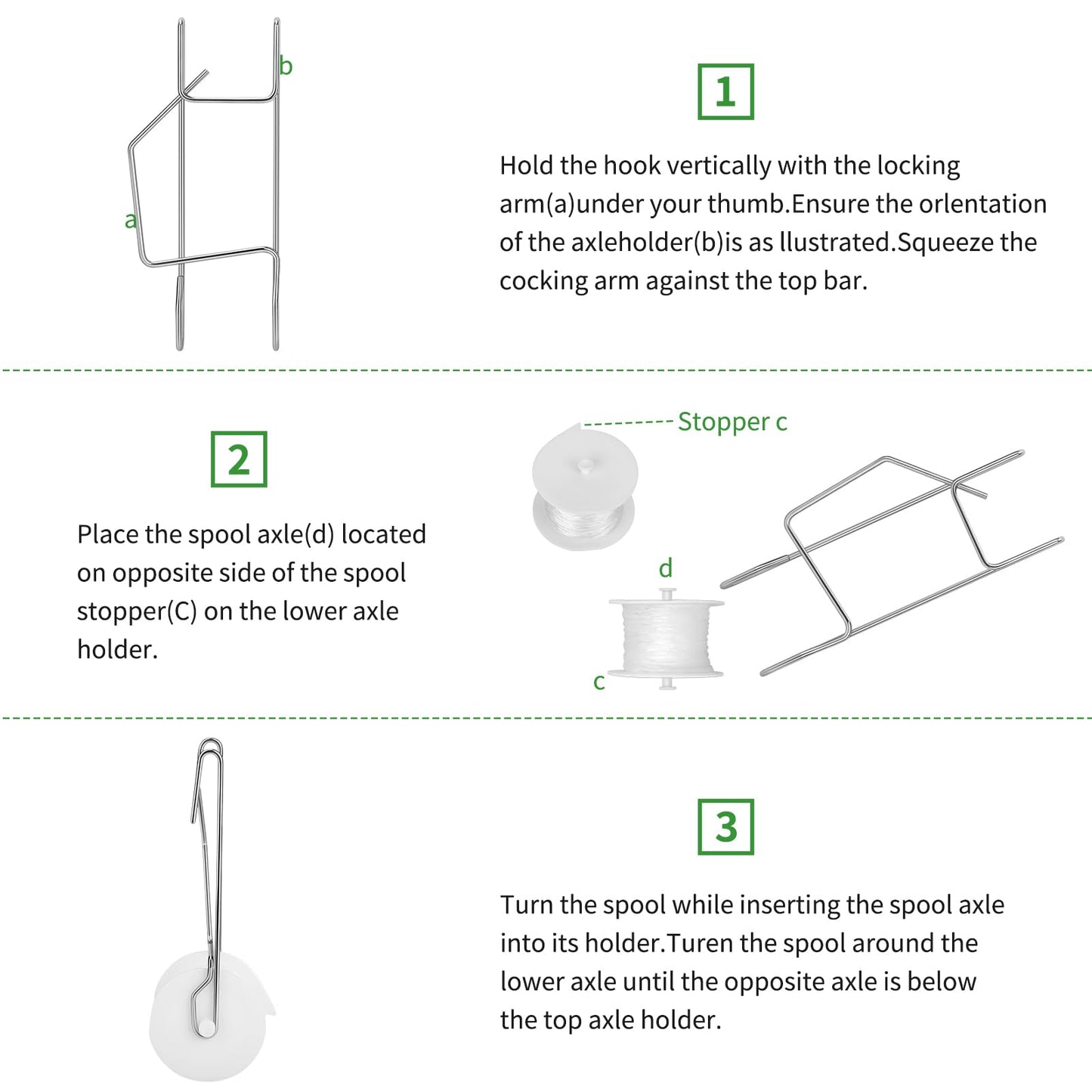 10 Pack Tomato Roller Hooks with 49.2FT String,Tomato Roller Hooks for Greenhouse,Plant,Flower Vine Crop Trellis Kit