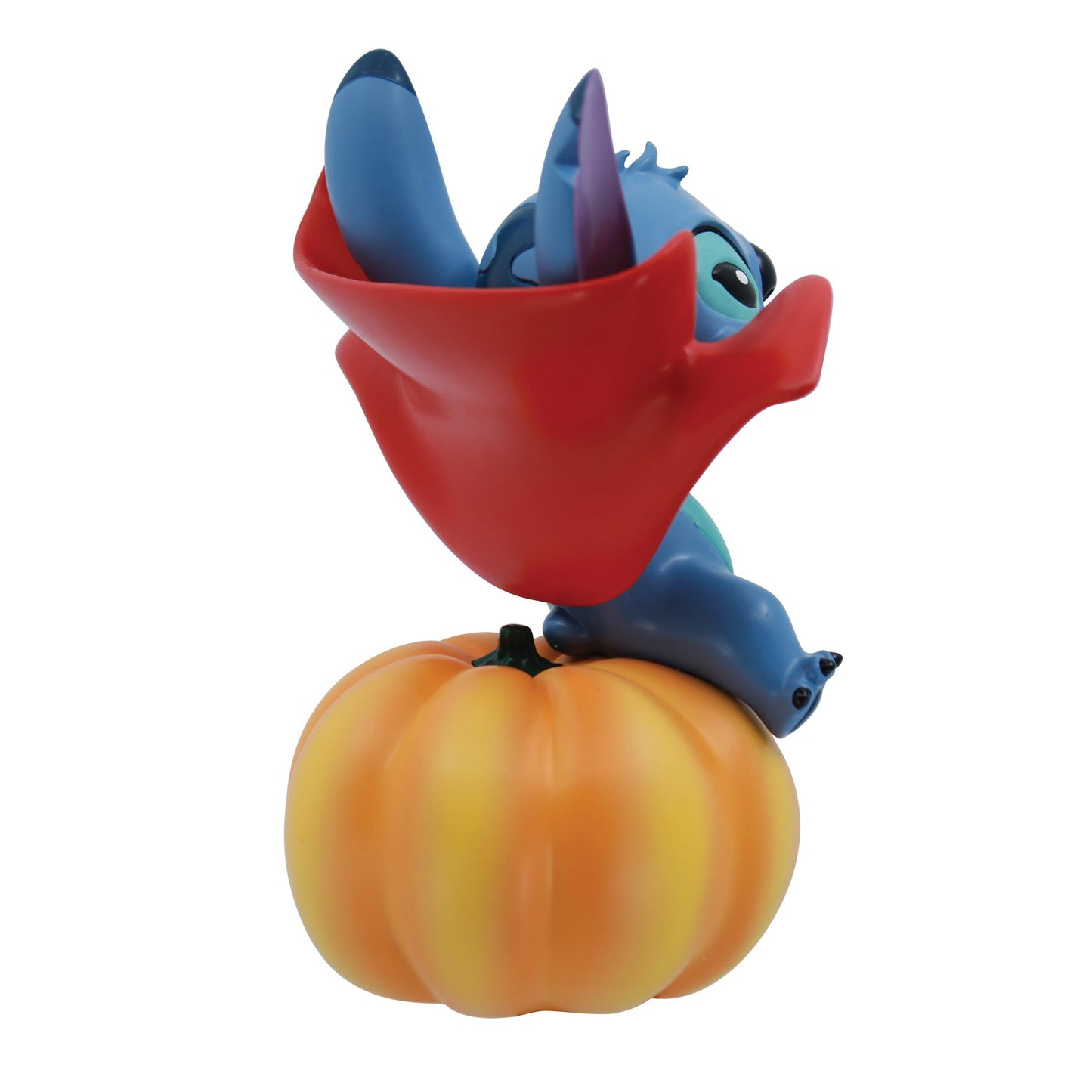 Enesco Disney Showcase Lilo and Stitch Wearing Vampire Costume on Pumpkin Figurine, 5.5 Inch, Multicolor
