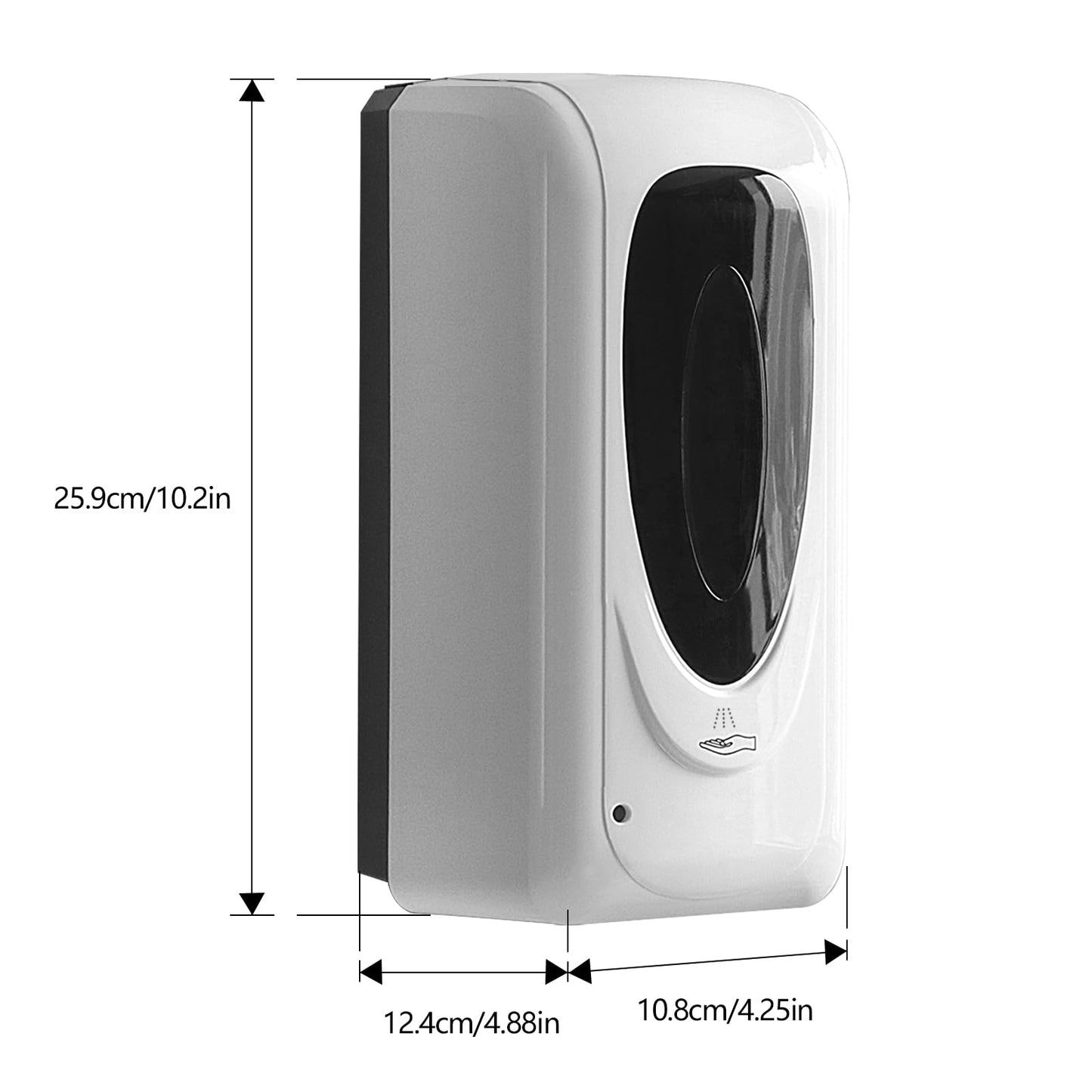 Jewaytec Automatic Hand Sanitizer Dispenser Wall Mount, Liquid Hand Sanitizer Spray Dispenser, 33oz/1000ml Touchless Hand Soap Dispenser for Commercial Industrial Hospitals Office Public