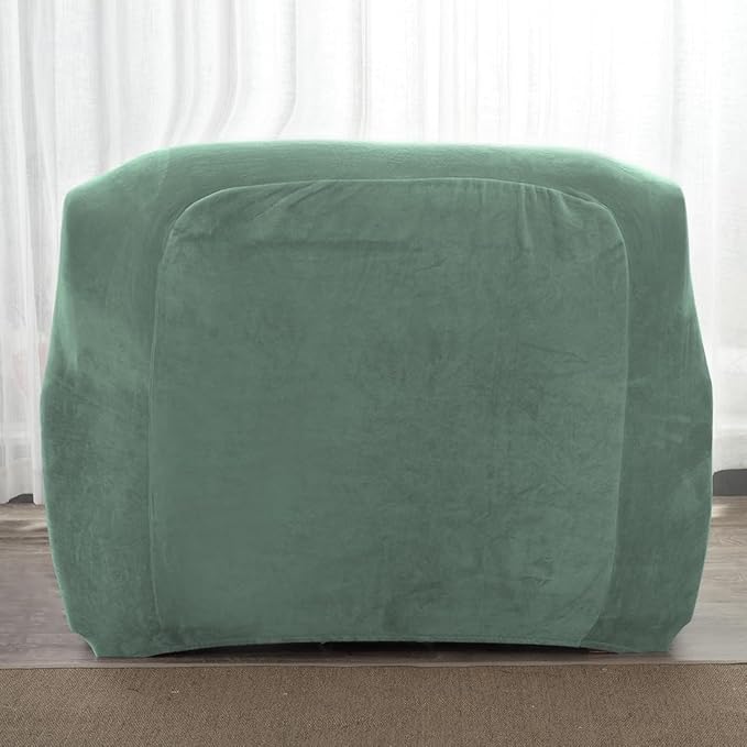 vctops 1-Piece Velvet Plush Stretch Chair Sofa Slipcover Soft Fuzzy Fluffy