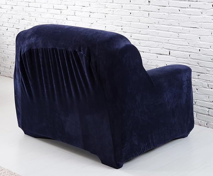 vctops 1-Piece Velvet Plush Stretch Chair Sofa Slipcover Soft Fuzzy Fluffy