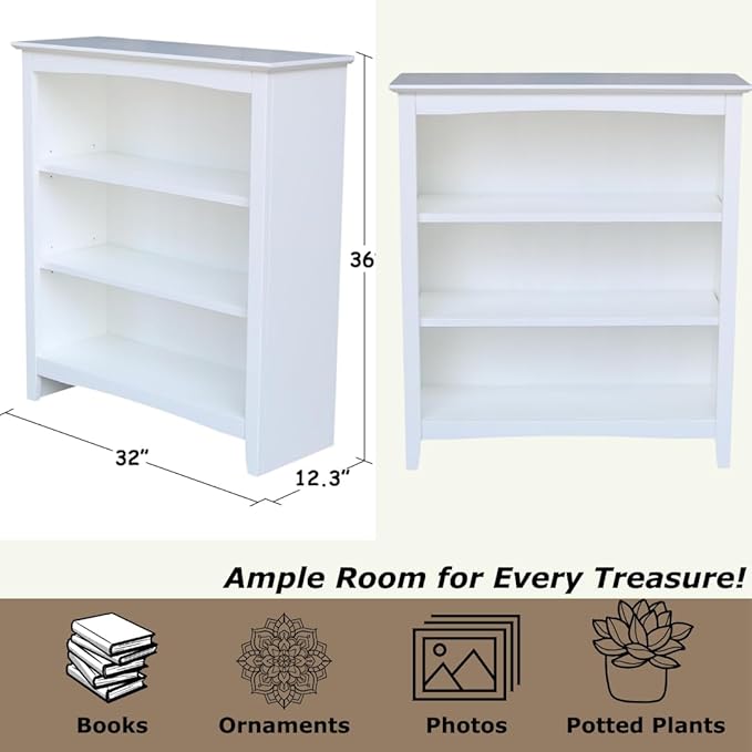 Shaker Solid Wood Bookcase