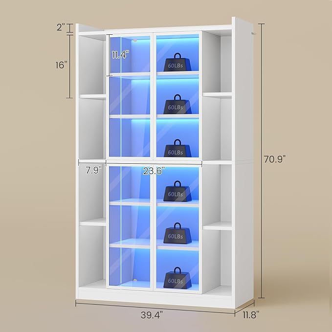 SEDETA 71" Display Cabinet
