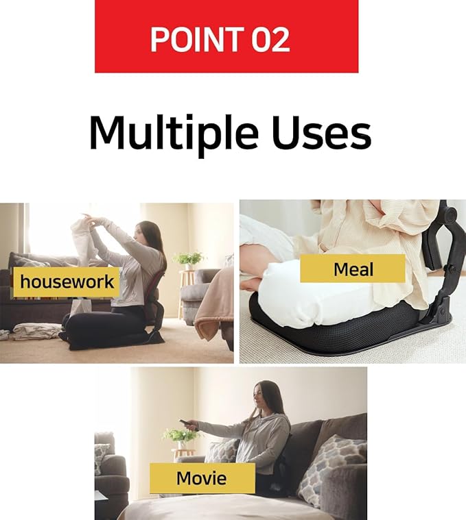 Patented Floor Chair with Back Support