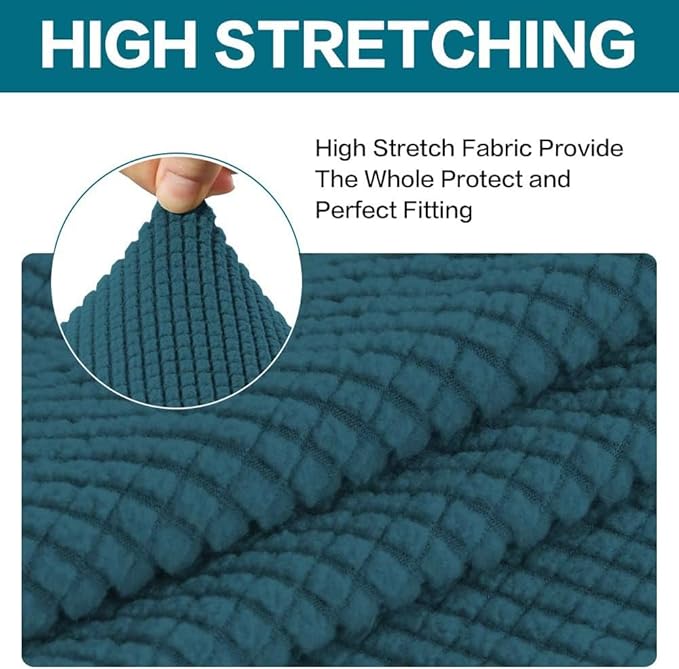 Turquoize Stretch Sofa Slipcover 2 Pieces Sofa Cover Couch Cover