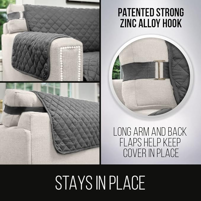 Sofa Shield® Couch Slip Covers for Dogs, Reversible Furniture Protector