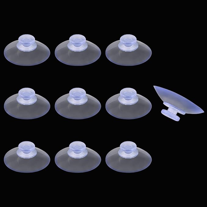 10 Pack Glass Table Suction Cups - 20mm Rubber Suckers