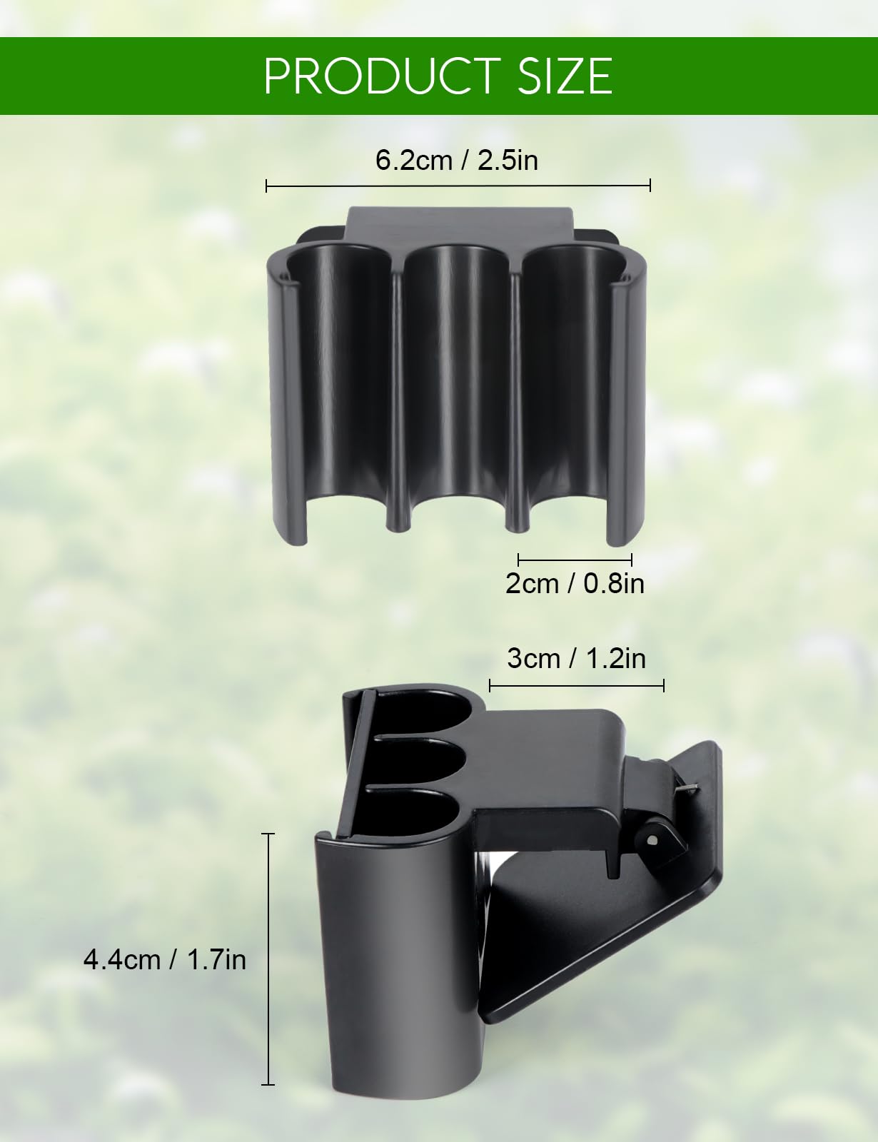 joqepy 4 Pk Upgraded Aquarium Plant Holder, 3-Hole Hanging Aquarium Plant Holder with Clip, Suitable for Fish Tank Plant Potting, Aquarium Decoration, Plant Holder for Fish Tank, Black