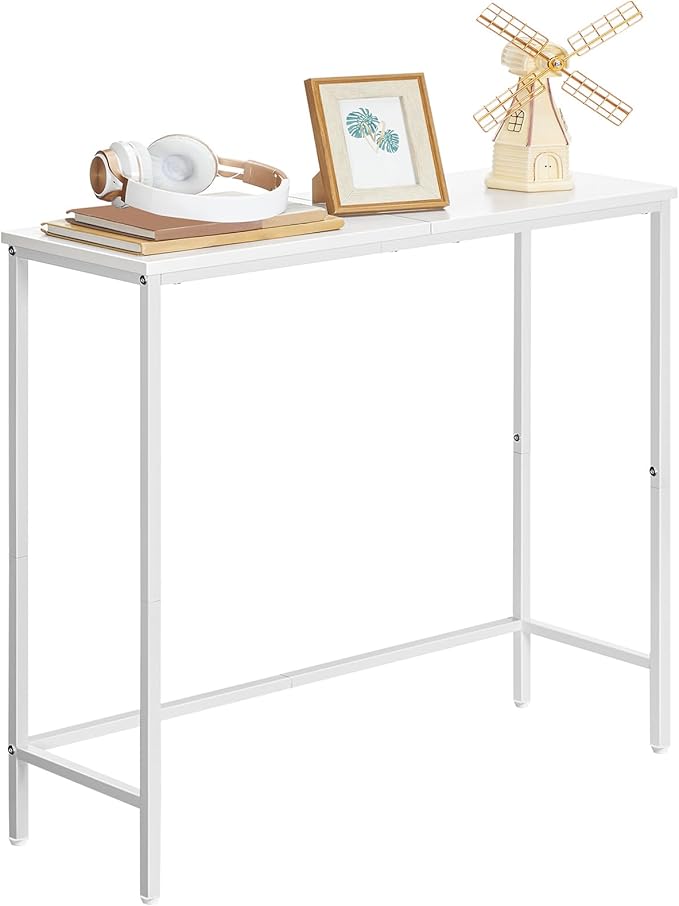 HOOBRO Narrow Console Table, 29.5" Small Entryway Table, Thin Sofa Table