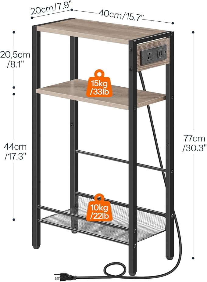 HOOBRO 15.7" Narrow Console Table