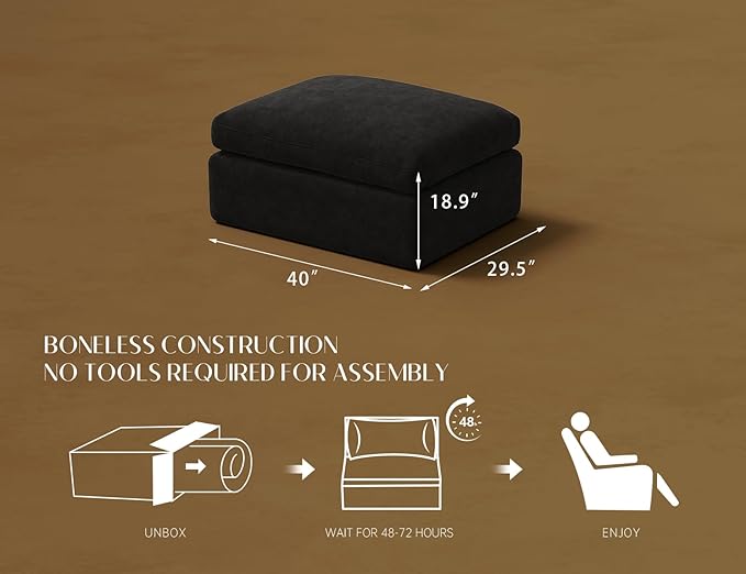 ohllob Ottoman for Cloud Sectional Couches Living Room