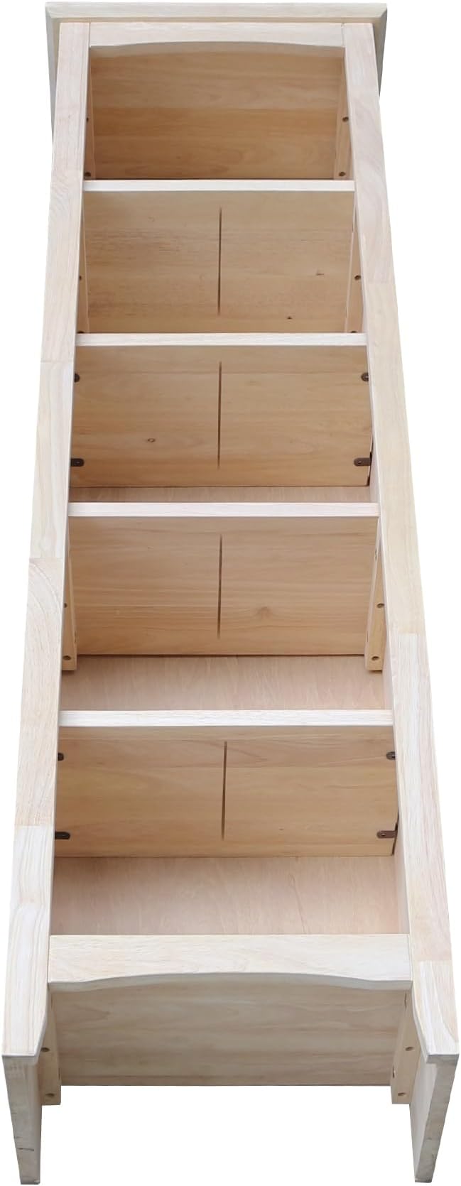 International Concepts Narrow Shaker Bookcase, 60-Inch High, Small Space