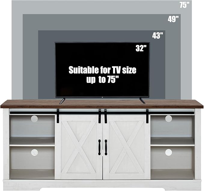 AMERLIFE 66" Farmhouse TV Stand