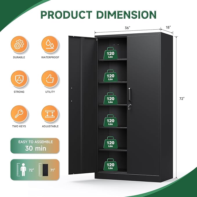 Letaya Metal Garage Storage Cabinets