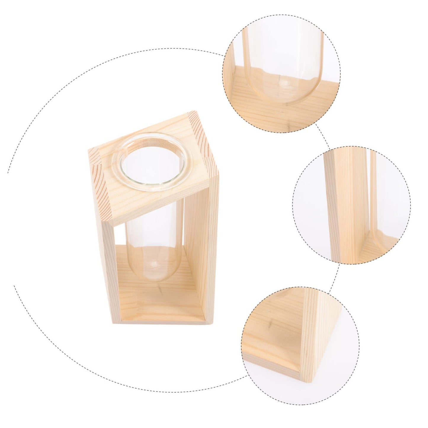 balacoo Test Tube Vase Rack Hydroponic Plant Terrarium for Home Decor Glass Container for Water Plants Creative Nordic Design for Elegant Spaces