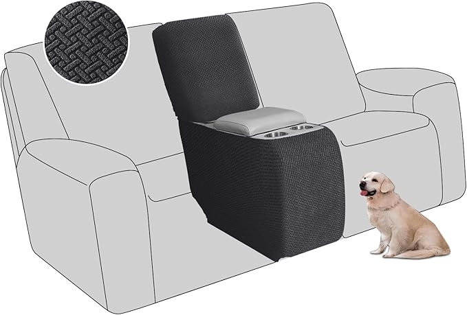 ALIECOM Recliner Sectional Couch Covers L Shape Stretch Corner Reclining