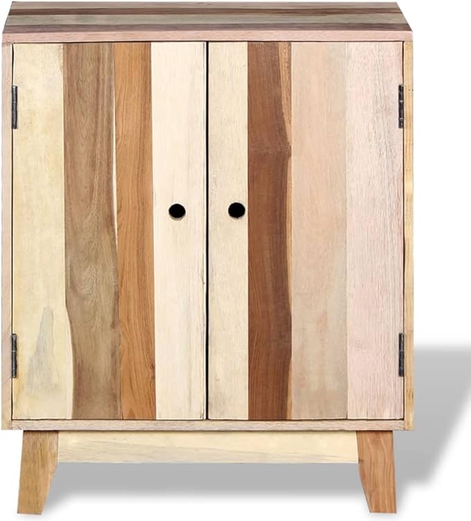 Sideboard Cabinet with 2 Doors, Reclaimed Wood Storage Console Table