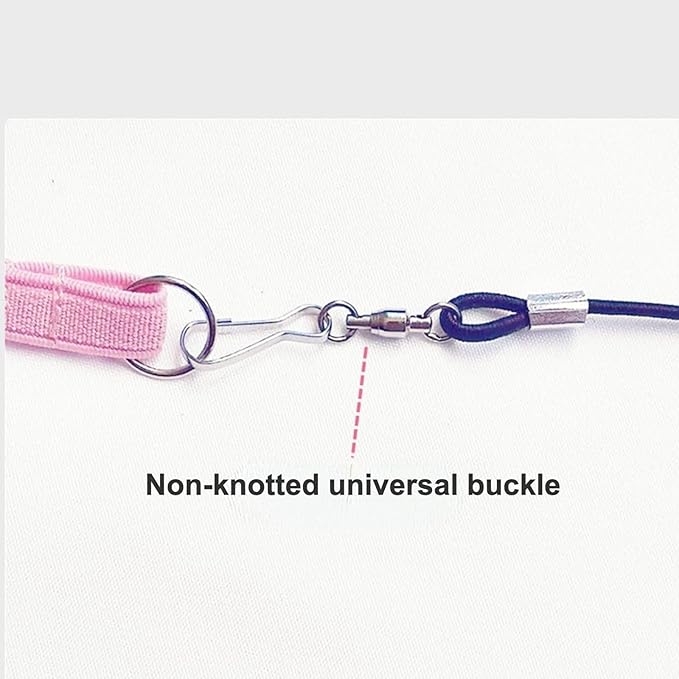Pet Parrot Bird Harness Leash Adjustable Bird Flying Harness Traction Rope with Cute for Parrots Budgerigar Lovebird Cockatiel Mynah Outdoor Training Toy (Mannikin/Finch,Blue)