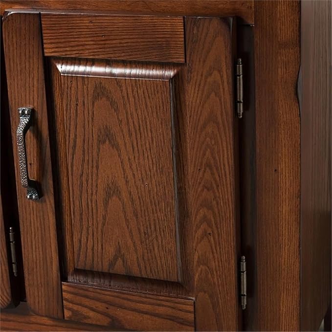 Leick Home 89360 Rustic Oak TV Stand