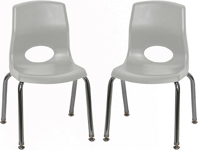 Children’s Factory MyPosture Plus 12" Chair, 2 Pack, Stackable Ergonomic