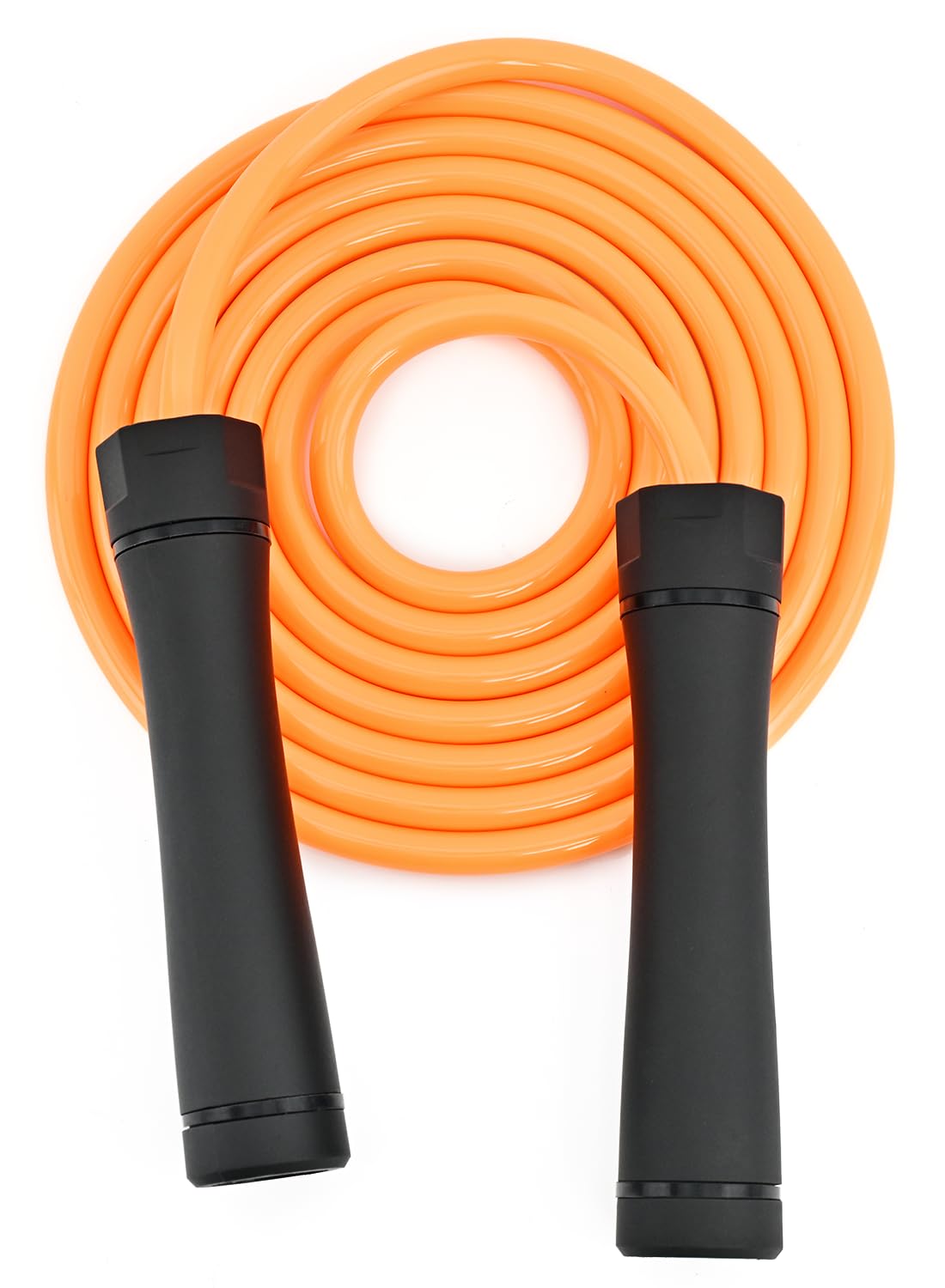 Weighted Jump Rope, 1LB Tangle-Free Ball Bearing Rapid Speed Skipping Rope for Men Women, Adjustable 9mm Cotton & PVC Rope with Alum Handle for Boxing MMA Weight-Loss Athletic Workout Fitness