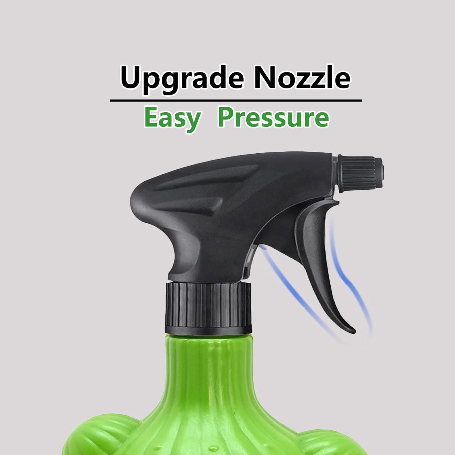 JUSUFU Plant Mister Spray Bottle，Spray Bottle for Indoor and Gardens, Continuous Water Mist Sprayer for Plants, Flowers, Cleaning (green 500ml/17oz)
