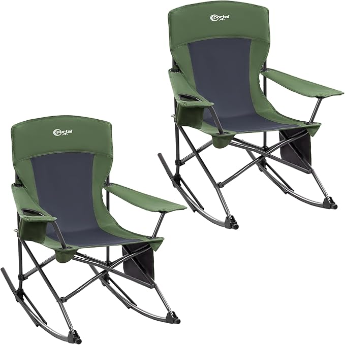 Portal Outdoor Rocking Chair Camping Folding Portable Rocker
