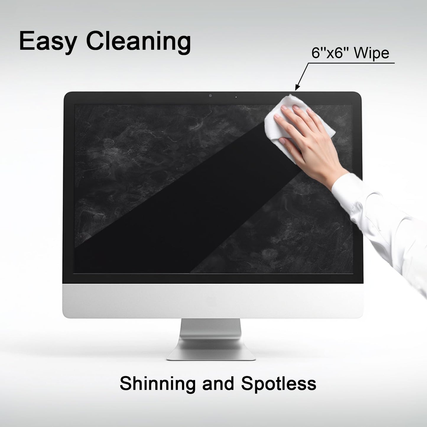 ARCHXX Screen Wipes for Electronics, 120 Count 6"x6" Pre-Moistened Screen Cleaner for Screens, Computer,Laptop,Tablet,Phone,Monitor,Car Screen Cleaner, Lens Wipes Individually Wrapped