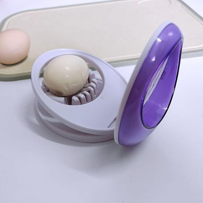 Egg Slicer for Hard Boiled Eggs,Easy to Cut Egg into Slices, Wedge and Dices, Sturdy ABS Body with Stainless Steel Wires,Non-slip Feet,Dishwasher Safe, BPA Free (Green)