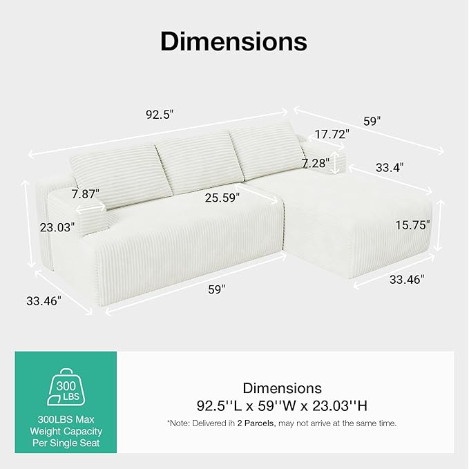 Novilla L-Shape Sectional Couches