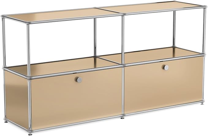 Modern Storage Cabinet Brown F Versatile Free-Standing Large Organizer