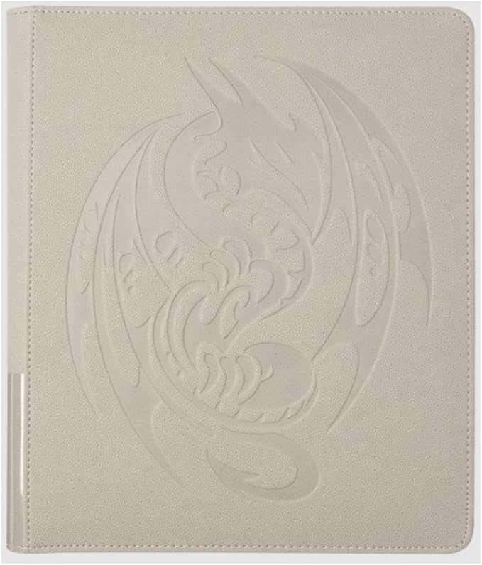 Arcane Tinmen Dragon Shield Card Binder – Card Codex Portfolio 360: Ashen White - 360CT – Card Games - Compatible with Pokemon, Yugioh, Magic The Gathering, MTG TCG OCG & Hockey Cards