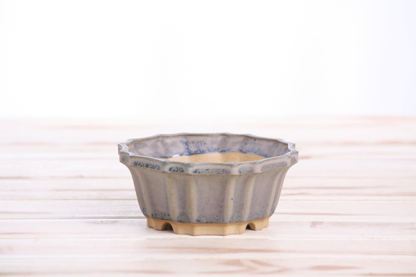 Willow Bonsai Ceramics Flower Design Bonsai Pot 4.5 Inch – Elegant Ceramic Bonsai & Succulent Pot, High‑Fired Frost‑Proof Stoneware with Drainage+Wiring Holes, Handmade USA (Ocean, 4.5inch)