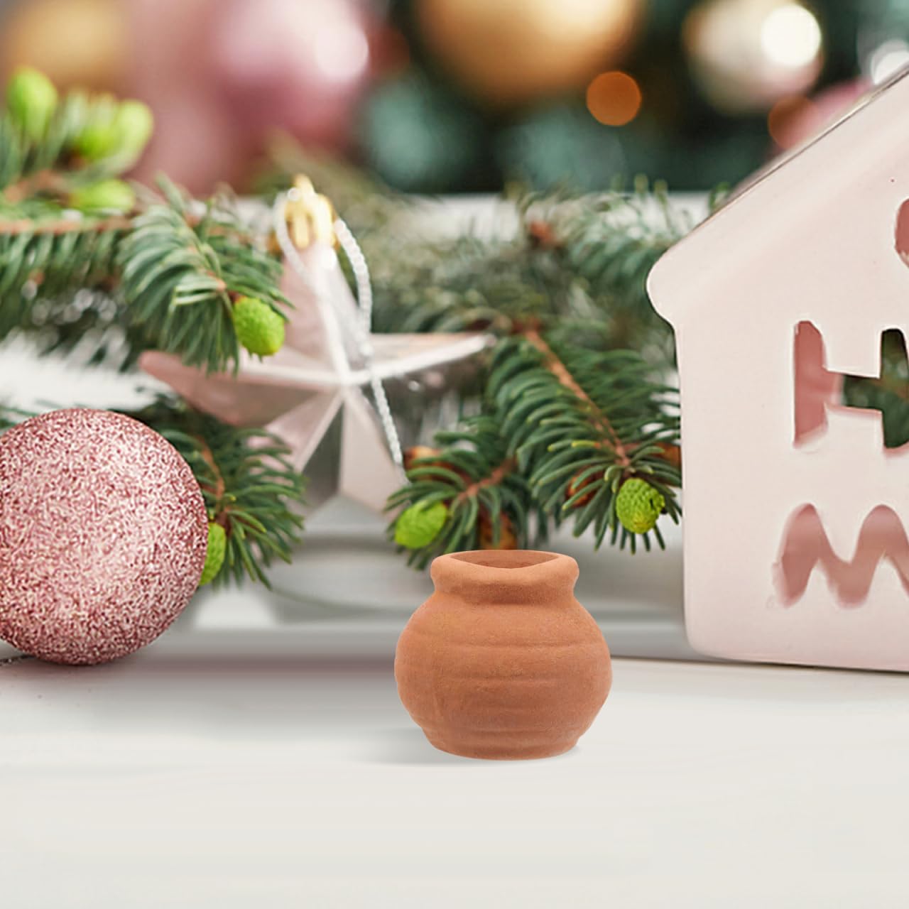 Toddmomy 8Pcs Miniature Clay Succulent Planter Pots Tiny Terracotta Flower Pots for Small Plants Desktop Windowsill Garden
