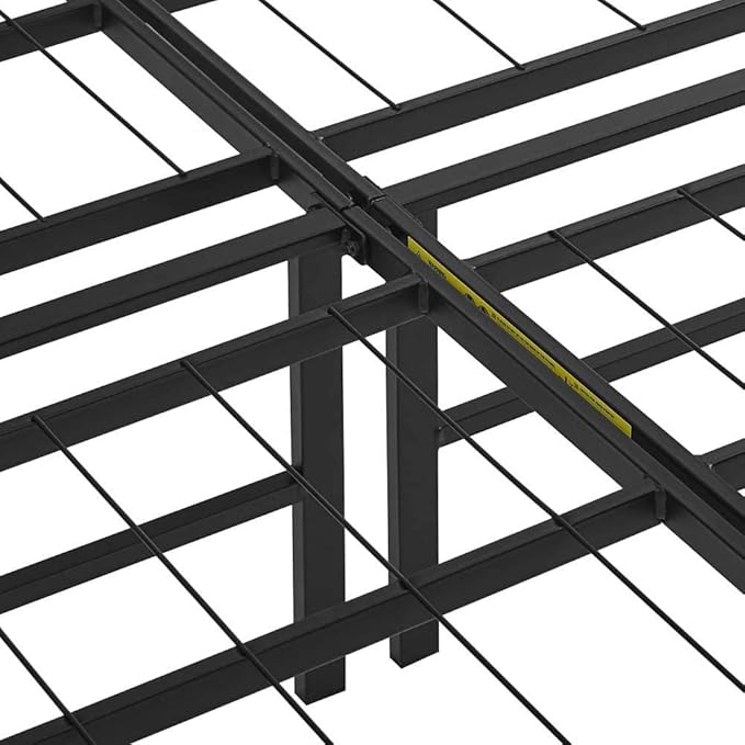 Amazon Basics Bed Frame with Ample Underbed Storage, Foldable Metal Platform