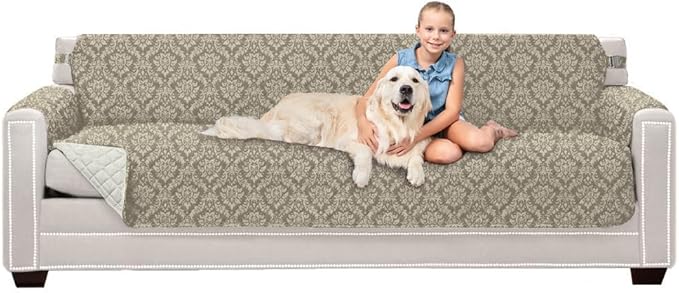 Sofa Shield® Couch Slip Covers for Dogs, Reversible Furniture Protector