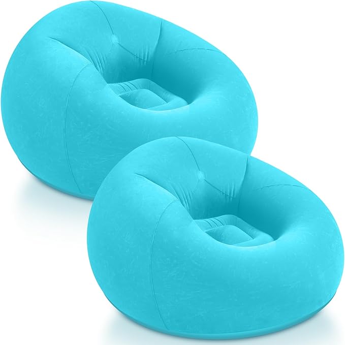 Realspring Inflatable Bean Bag Chairs Outdoor Blow up Camping Chairs Inflatable