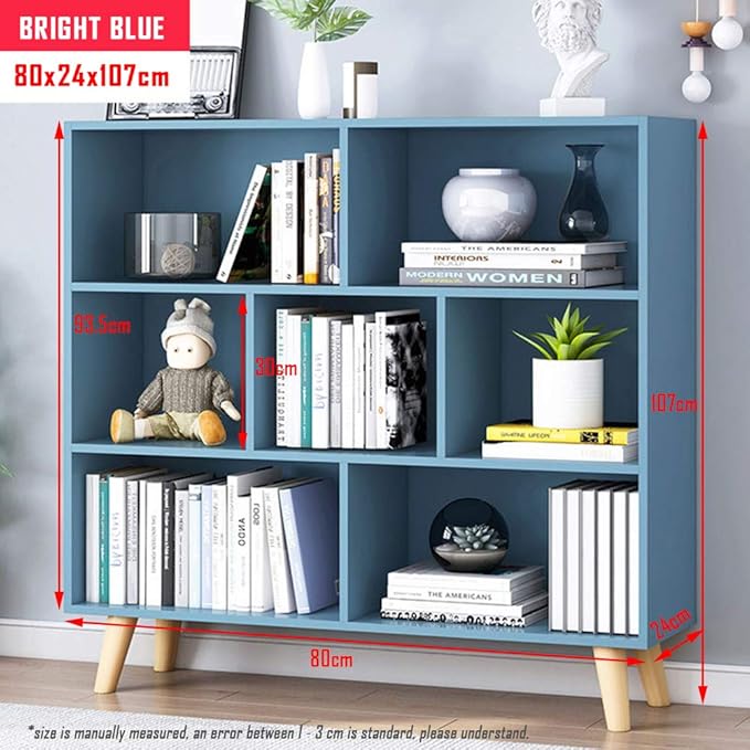 IOTXY Wooden Open Shelf Bookcase