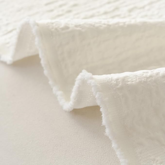 DREAMINGO Bubble Textured Cooling Sofa Cover, Ice Silk Breathable Couch Cover