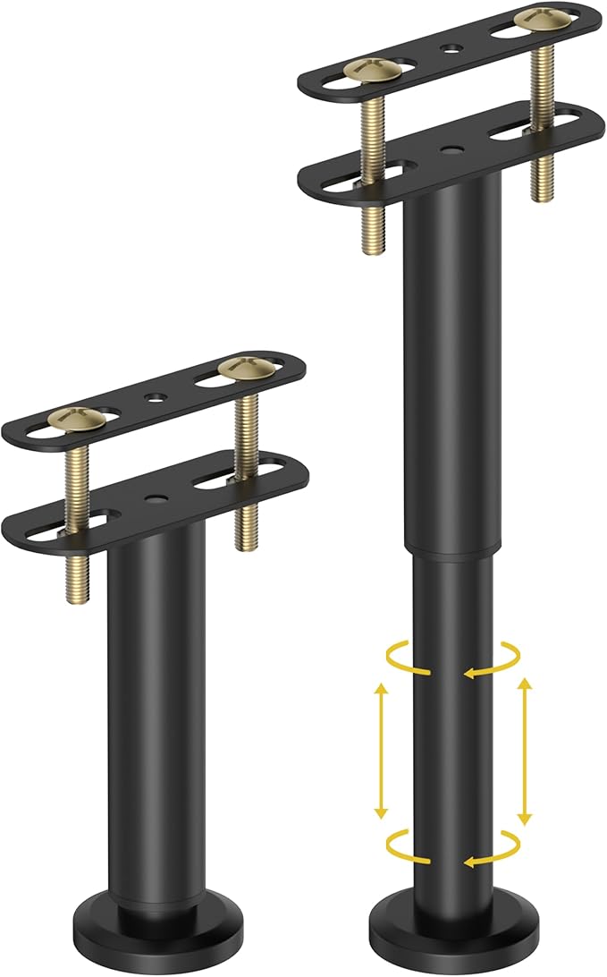 Wlrrcwdttc 2 Pcs Adjustable Height Bed Support Legs 5.9-10.5 inch, Bed Frame