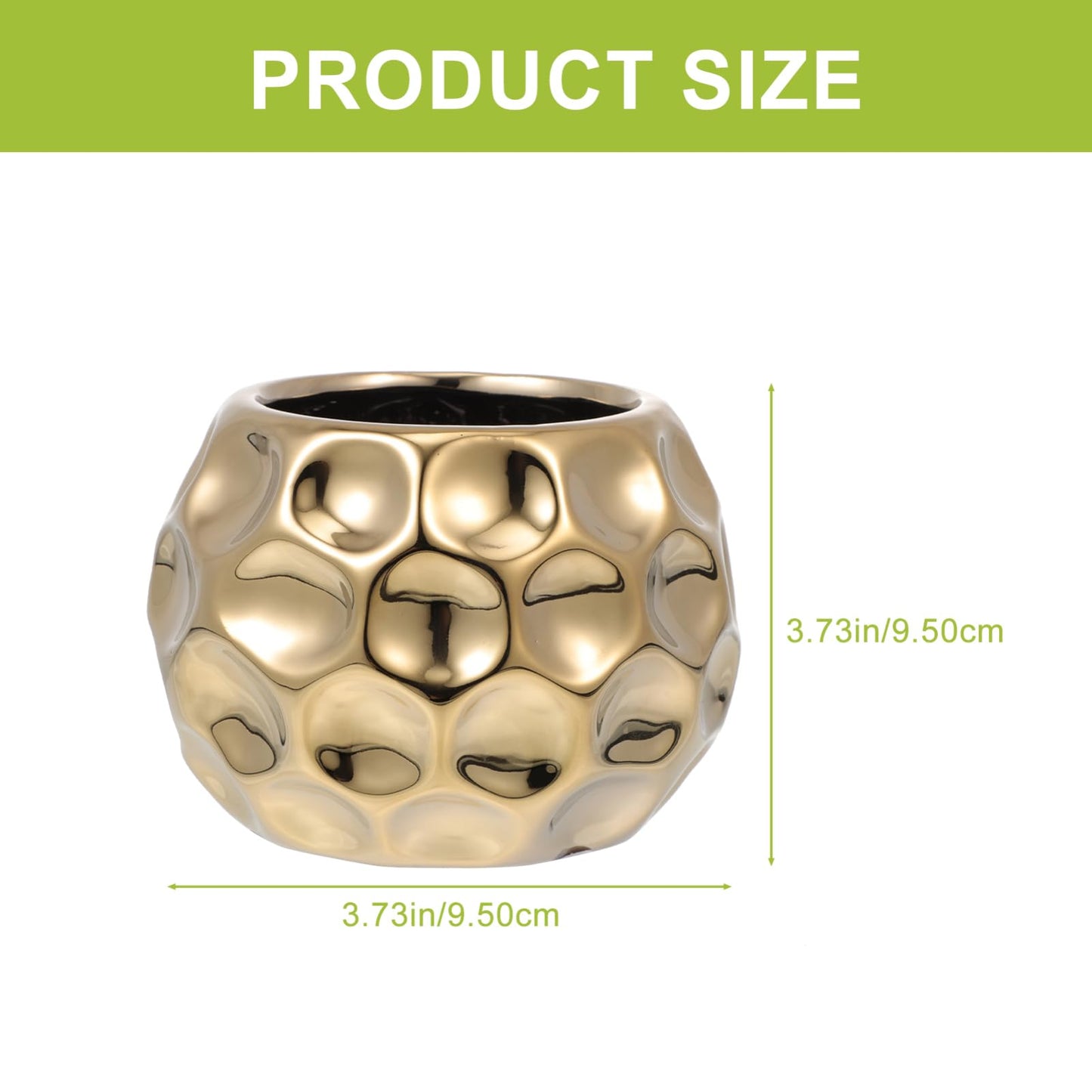 VINTORKY 1pc Ceramic Gold Pot Modern Pot Mini Pencil Mini s Metal Round Vase s for para De Mujer Interior French Bucket Vase Plant Bonsai Ceramics