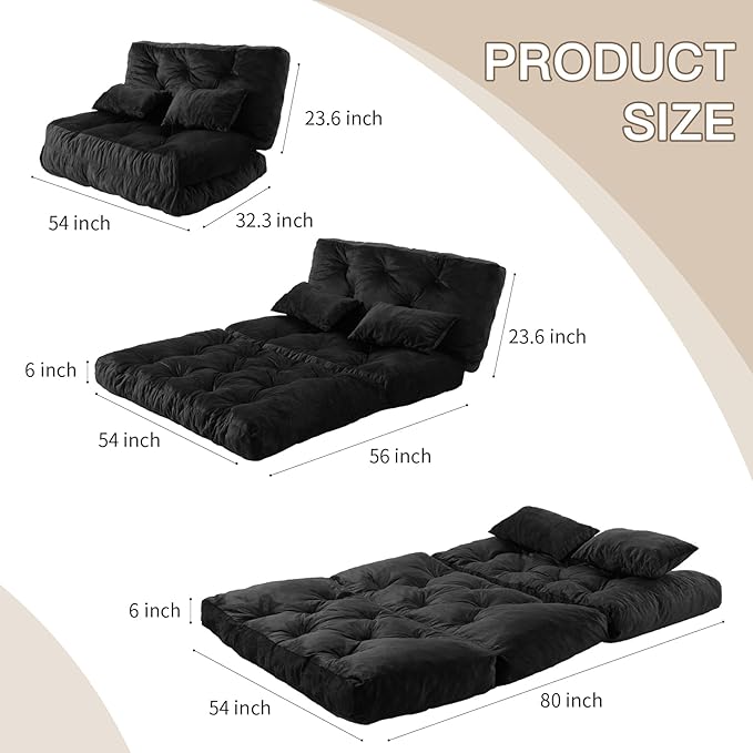 Folding Sofa Bed, Convertible Sleeper Chair