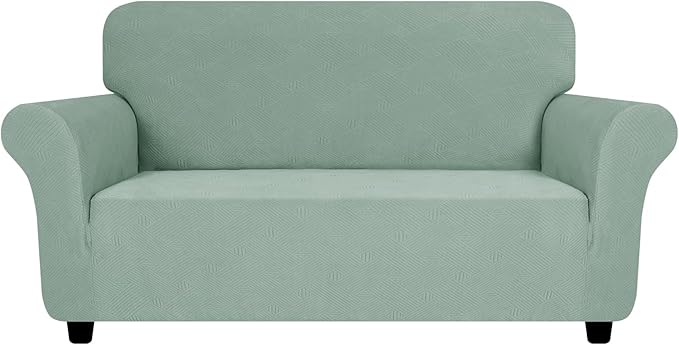 ZNSAYOTX Super Stretch Loveseat Covers, New Striped Love Seat Slipcover